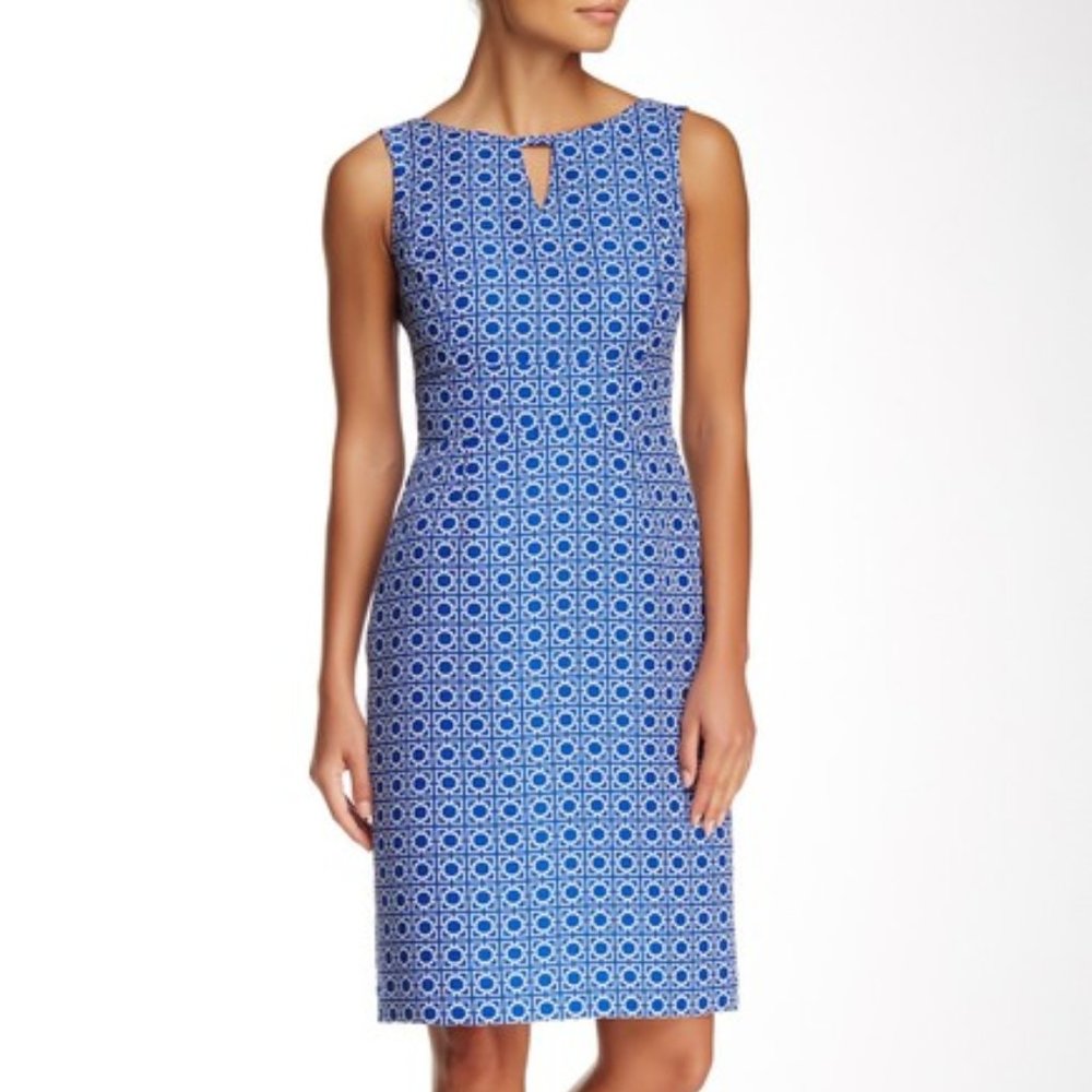 NWT TAHARI Cobalt Blue Dress